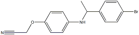 2-(4-{[1-(4-bromophenyl)ethyl]amino}phenoxy)acetonitrile 结构式