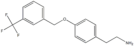 2-(4-{[3-(trifluoromethyl)phenyl]methoxy}phenyl)ethan-1-amine 结构式