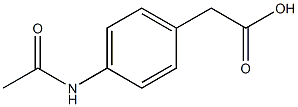 2-(4-acetamidophenyl)acetic acid 结构式