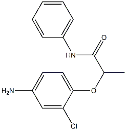 2-(4-amino-2-chlorophenoxy)-N-phenylpropanamide 结构式