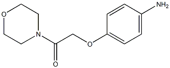 2-(4-aminophenoxy)-1-(morpholin-4-yl)ethan-1-one 结构式