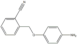 2-(4-aminophenoxymethyl)benzonitrile 结构式