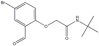 2-(4-bromo-2-formylphenoxy)-N-tert-butylacetamide 结构式