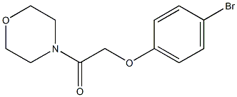 2-(4-bromophenoxy)-1-(morpholin-4-yl)ethan-1-one 结构式