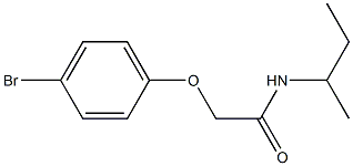 2-(4-bromophenoxy)-N-(sec-butyl)acetamide 结构式