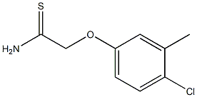 2-(4-chloro-3-methylphenoxy)ethanethioamide 结构式