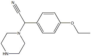 2-(4-ethoxyphenyl)-2-(piperazin-1-yl)acetonitrile 结构式
