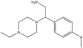 2-(4-ethylpiperazin-1-yl)-2-[4-(methylsulfanyl)phenyl]ethan-1-amine 结构式