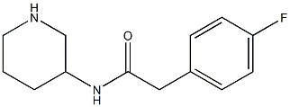 2-(4-fluorophenyl)-N-(piperidin-3-yl)acetamide 结构式