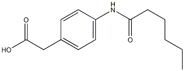 2-(4-hexanamidophenyl)acetic acid 结构式