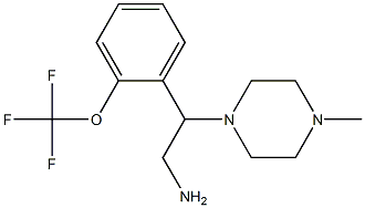 2-(4-methylpiperazin-1-yl)-2-[2-(trifluoromethoxy)phenyl]ethan-1-amine 结构式