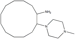 2-(4-Methyl-piperazin-1-yl)-cyclododecylamine 结构式