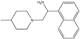 2-(4-methylpiperidin-1-yl)-1-(1-naphthyl)ethanamine 结构式