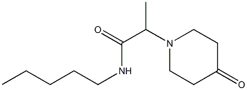 2-(4-oxopiperidin-1-yl)-N-pentylpropanamide 结构式