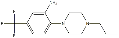 2-(4-propylpiperazin-1-yl)-5-(trifluoromethyl)aniline 结构式