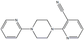 2-(4-pyridin-2-ylpiperazin-1-yl)nicotinonitrile 结构式