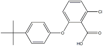 2-(4-tert-butylphenoxy)-6-chlorobenzoic acid 结构式