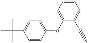 2-(4-tert-butylphenoxy)benzonitrile 结构式