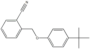 2-(4-tert-butylphenoxymethyl)benzonitrile 结构式