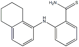 2-(5,6,7,8-tetrahydronaphthalen-1-ylamino)benzene-1-carbothioamide 结构式