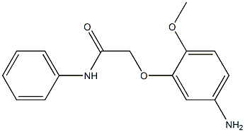 2-(5-amino-2-methoxyphenoxy)-N-phenylacetamide 结构式