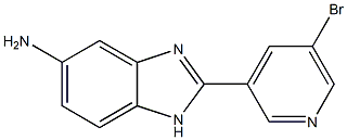 2-(5-bromopyridin-3-yl)-1H-1,3-benzodiazol-5-amine 结构式