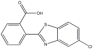 2-(5-chloro-1,3-benzothiazol-2-yl)benzoic acid 结构式