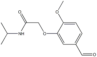 2-(5-formyl-2-methoxyphenoxy)-N-isopropylacetamide 结构式