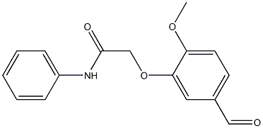 2-(5-formyl-2-methoxyphenoxy)-N-phenylacetamide 结构式