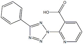 2-(5-phenyl-2H-1,2,3,4-tetrazol-2-yl)pyridine-3-carboxylic acid 结构式