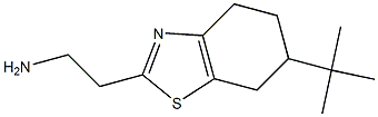 2-(6-tert-butyl-4,5,6,7-tetrahydro-1,3-benzothiazol-2-yl)ethanamine 结构式