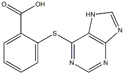2-(7H-purin-6-ylthio)benzoic acid 结构式
