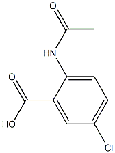 2-(acetylamino)-5-chlorobenzoic acid 结构式