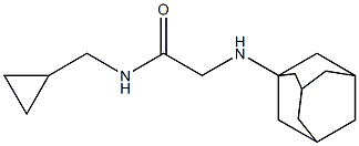 2-(adamantan-1-ylamino)-N-(cyclopropylmethyl)acetamide 结构式