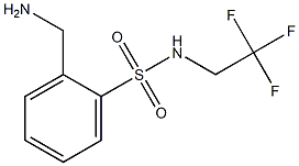 2-(aminomethyl)-N-(2,2,2-trifluoroethyl)benzenesulfonamide 结构式