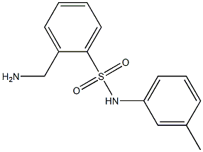 2-(aminomethyl)-N-(3-methylphenyl)benzenesulfonamide 结构式