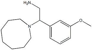 2-(azocan-1-yl)-2-(3-methoxyphenyl)ethan-1-amine 结构式