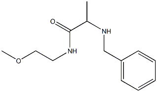 2-(benzylamino)-N-(2-methoxyethyl)propanamide 结构式