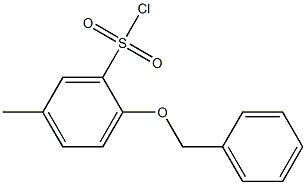 2-(benzyloxy)-5-methylbenzene-1-sulfonyl chloride 结构式