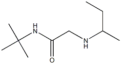 2-(butan-2-ylamino)-N-tert-butylacetamide 结构式