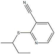 2-(butan-2-ylsulfanyl)pyridine-3-carbonitrile 结构式
