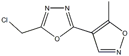 2-(chloromethyl)-5-(5-methylisoxazol-4-yl)-1,3,4-oxadiazole 结构式