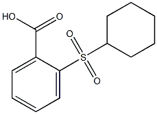 2-(cyclohexanesulfonyl)benzoic acid 结构式