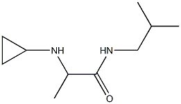 2-(cyclopropylamino)-N-(2-methylpropyl)propanamide 结构式