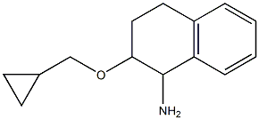 2-(cyclopropylmethoxy)-1,2,3,4-tetrahydronaphthalen-1-amine 结构式
