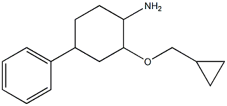 2-(cyclopropylmethoxy)-4-phenylcyclohexan-1-amine 结构式