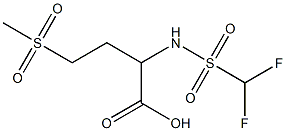 2-(difluoromethane)sulfonamido-4-methanesulfonylbutanoic acid 结构式