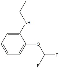 2-(difluoromethoxy)-N-ethylaniline 结构式
