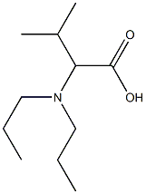 2-(dipropylamino)-3-methylbutanoic acid 结构式