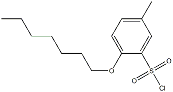 2-(heptyloxy)-5-methylbenzene-1-sulfonyl chloride 结构式